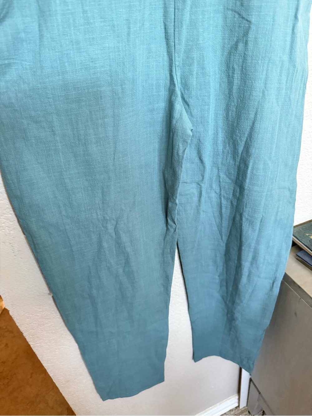 NWT LAKE BLUE LINEN COTTON OVERALLS, XSMALL - Picture 13 of 16